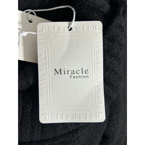 Miracle U.S.A. Women's Relaxed Turtleneck Knit Sweater in Black - Sz M/L - NWT - Picture 4 of 6